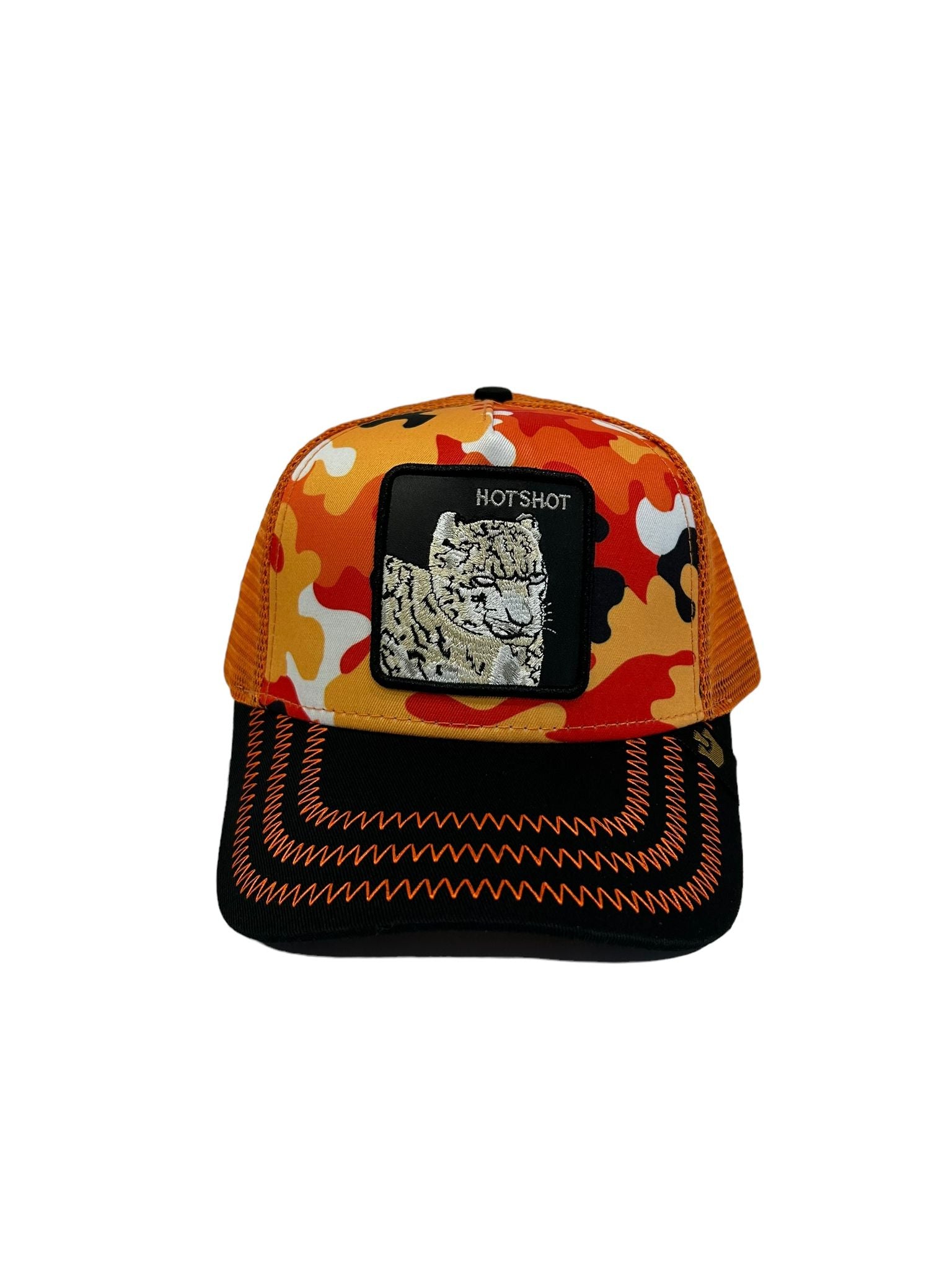 Goorin Animal Farm Trucker Baseball HOTSHOT Hat HEATMISER Hot Shot LEOPARD Tiger