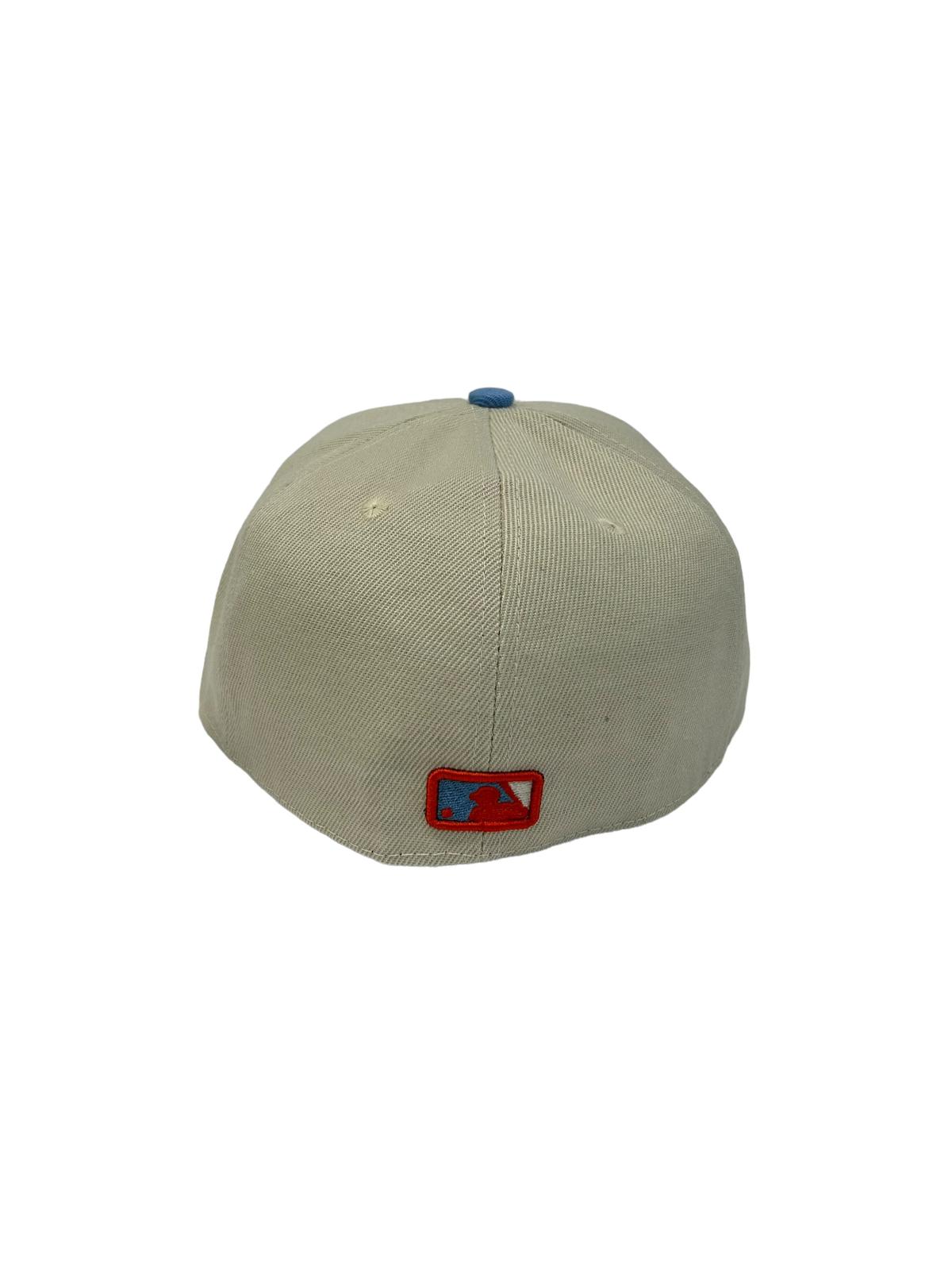 Los Angeles Dodgers South Korean Flag Side Patch New Era 59Fifty Fitted - Chrome White / Royal