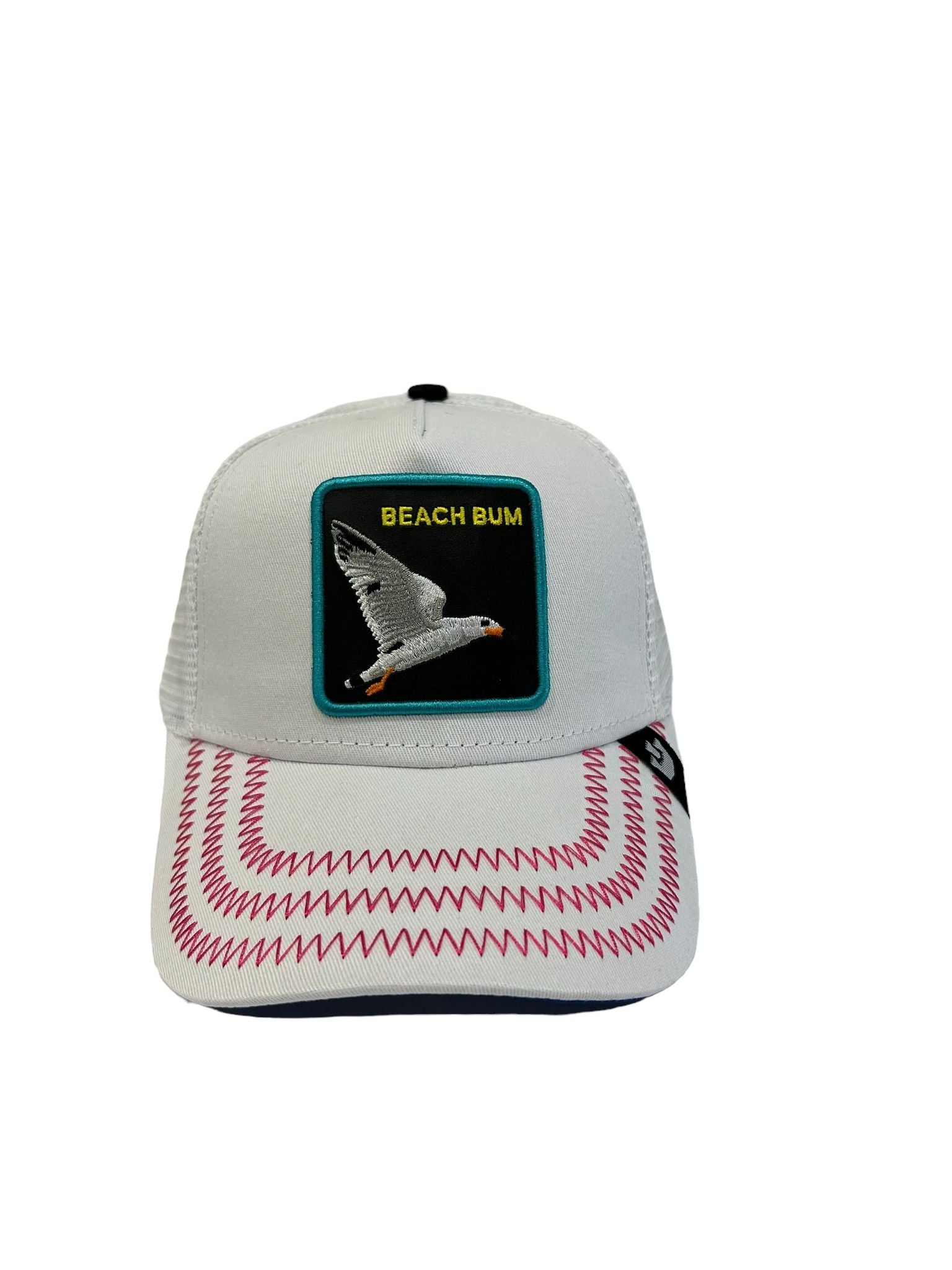 The Farm Summer Nights Capsule Trucker Hat, Goorin Bros White Beach Bomber, One Size