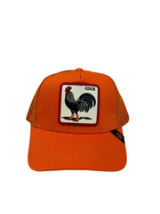 Goorin Bros Cock Orange Animal Farm Trucker Baseball Snapback Cap